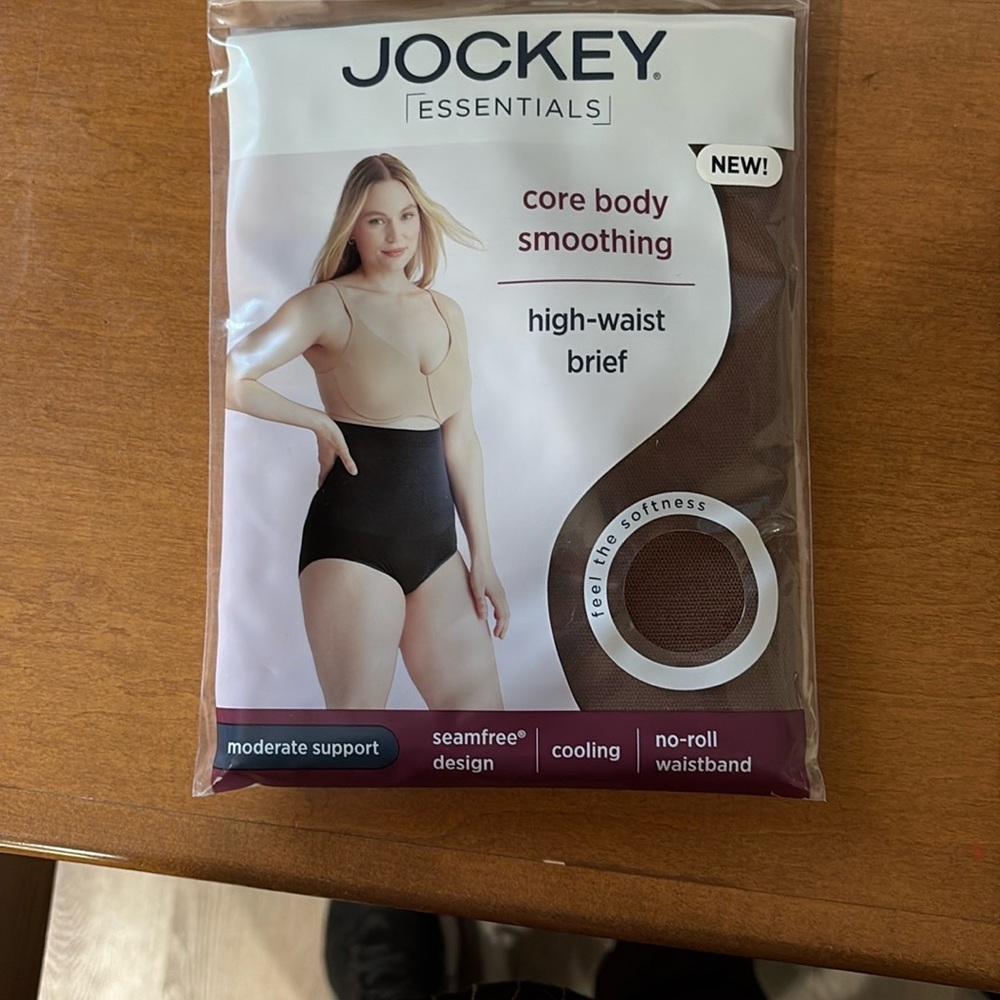 Jockey Essentials Womens High Waist Brief Brown 3XL New